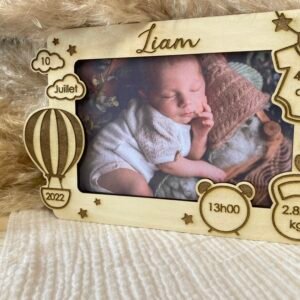 Cadre cadeau de naissance bébé