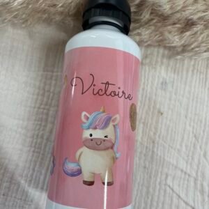 Gourde personnalisée licorne