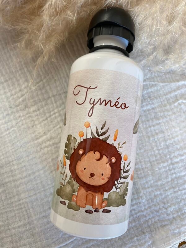 Gourde personnalisée lion