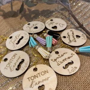 Porte clé Tonton personnalisé