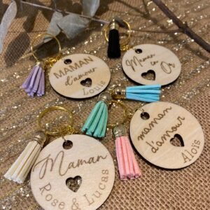 Porte clé Maman personnalisé