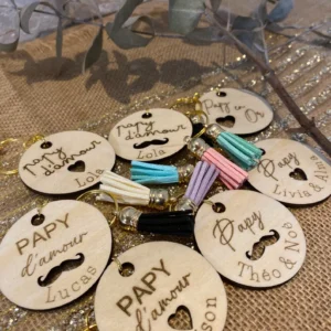 Porte clé Papy personnalisé