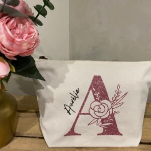 Trousse de toilette fleurs