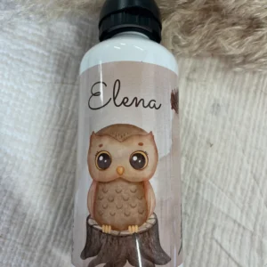 Gourde personnalisée chouette / hibou