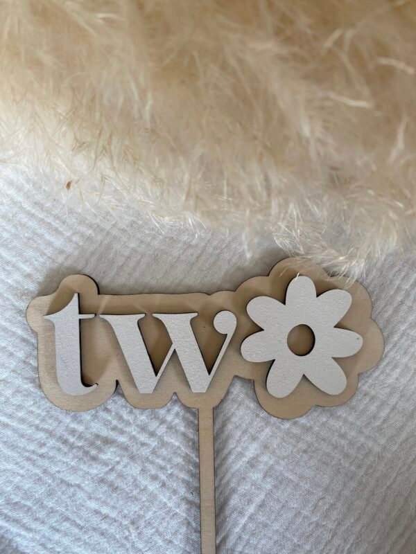 Cake topper One / Two – Image 2