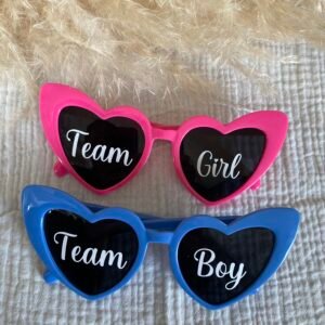 Duo lunettes rose/bleu gender reveal