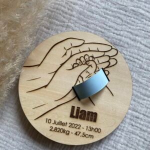 Support bracelet de naissance