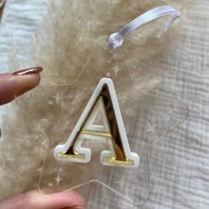 Etoile plexiglass transparent